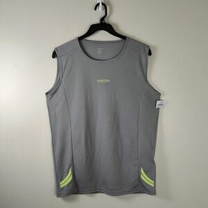 Norton Sport Brasil grey/green athletic workout tank top mens Large BRAND NEW